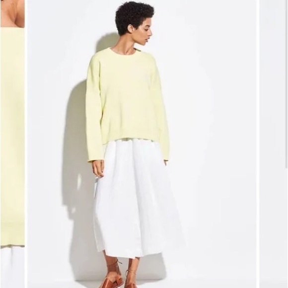 vince lemon yellow boxy pullover - Picture 3 of 7